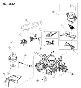 Part Location Diagram of 590277701 Husqvarna Transaxle