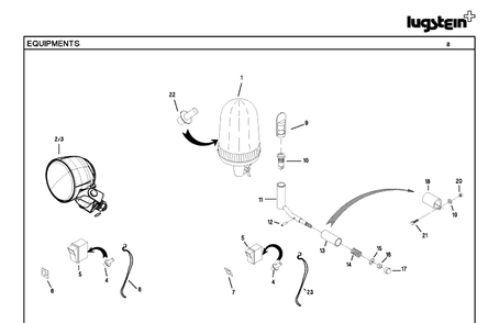 Equipments Diagram and Parts List for 966754601 2012 Husqvarna Lawn Tractor Accessories