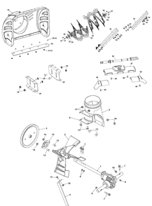 Auger Housing And Impeller Diagram and Parts List for ST327P  Husqvarna Snow Blower