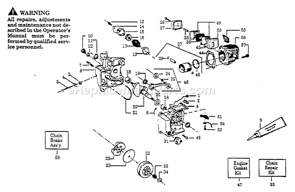 Carburetor Details Diagram and Parts List for 23COMPACT 1993-01 Husqvarna Chainsaw