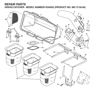 Product Complete Diagram and Parts List for 960730006 2006-12 Husqvarna Lawn Tractor Accessories