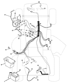 Electrical Diagram and Parts List for YTH1842 (954569790-A)(2003-01) Husqvarna Lawn Tractor