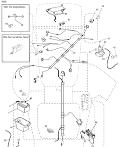 Electrical Diagram and Parts List for LTH1538 (96043003802)(2008-04) Husqvarna Lawn Mower