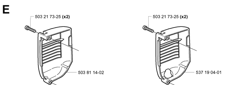 Muffler Cover Diagram and Parts List for 338XPT 20031800001-20034400000 Husqvarna Chainsaw