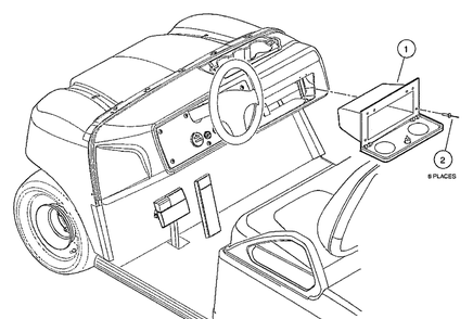 Glove Box Diagram and Parts List for HUV4210GXP 2005-06 Husqvarna Lawn Tractor