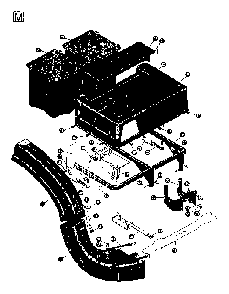 Bagger Diagram and Parts List for LT4140H 1995-03 Husqvarna Lawn Tractor