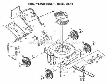 Part Location Diagram of 165537X479 Husqvarna Handle.Lower.Push.16