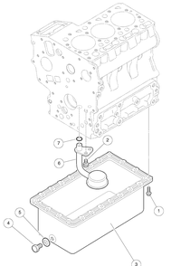 Oil Pan Diagram and Parts List for HUV4421GXP 2009 Husqvarna Lawn Tractor