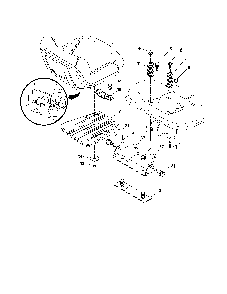 Seat Diagram and Parts List for YTH22V46-96043018101  Husqvarna Lawn Tractor