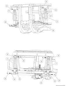 Shock Absorbers - Standard Diagram and Parts List for HUV4421GXP 2009 Husqvarna Lawn Tractor