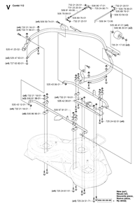Protection Frame Diagram and Parts List for R15-V2 (953533701)(2006-01) Husqvarna Lawn Tractor