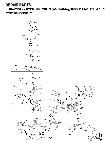 Steering Diagram and Parts List for CTH150 (954140101A)(1999-10) Husqvarna Lawn Tractor