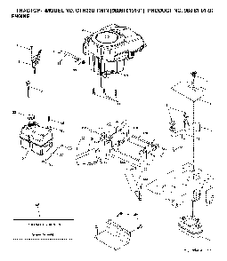 Engine Diagram and Parts List for CTH220TWIN (96061019101, 960610191)(2007-05) Husqvarna Lawn Tractor