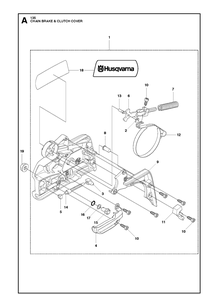 Part Location Diagram of 5032200-10 Husqvarna Nut