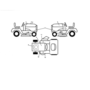 Decals Diagram and Parts List for YTH2348-917240440  Husqvarna Lawn Tractor