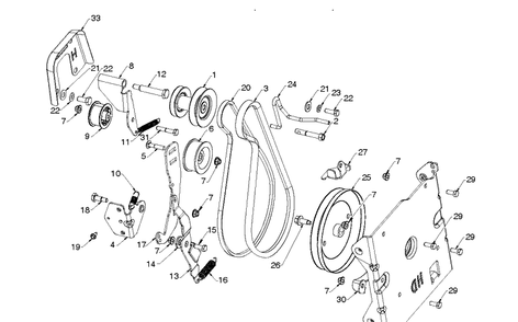 Chassis, Engine And Pulleys 2 Diagram and Parts List for ST327 (97046940100)(2020-05) Husqvarna Snow Blower