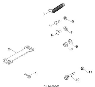 Accessories 3 Diagram and Parts List for ST268EP (96191003806)(2012-09) Husqvarna Snow Blower