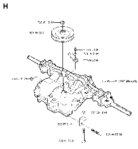 Transmission Diagram and Parts List for RIDER11BIOCLIP (953519901)(2004-01) Husqvarna Lawn Tractor