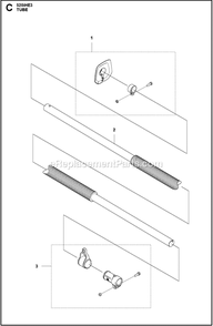 Tube Diagram and Parts List for 520IHE3  Husqvarna Trimmer