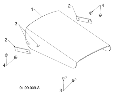 Control Panel Discharge Chute 3 Diagram and Parts List for 11524E (96193007400)(2011-06) Husqvarna Snow Blower