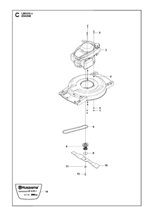 Engine Diagram and Parts List for LB553SE (967862501)(2019-01) Husqvarna Lawn Mower