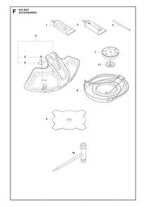 Accessories Diagram and Parts List for 525IRXT  Husqvarna Brush Cutter