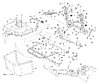 Bagger Diagram and Parts List for CTH220TWIN (96061026400)(2010-01) Husqvarna Lawn Tractor