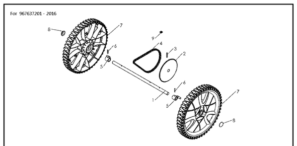 Part Location Diagram of 505511901 Husqvarna Pinion