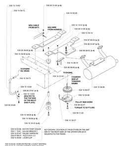 Liquid Cool Kohler Engine Assembly Diagram and Parts List for LZ6123TLKOA (96899269)(2005-08) Husqvarna Lawn Mower