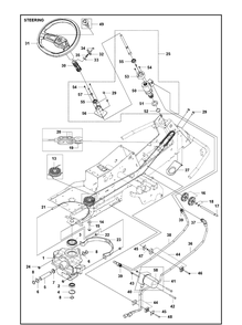 Part Location Diagram of 593676701 Husqvarna Knob Assy
