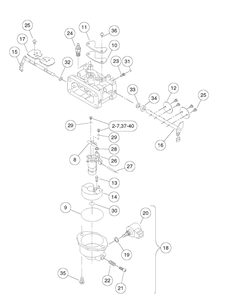 Carburetor Assembly, Kawasaki Gasoline Vehicles Diagram and Parts List for HUV4421GXP 2009 Husqvarna Lawn Tractor