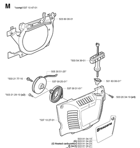 Part Location Diagram of 503910422 Husqvarna (G E-tech)