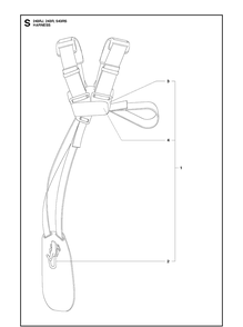 Harness Diagram and Parts List for 543RS 20113200001-20121000000 Husqvarna Brush Cutter