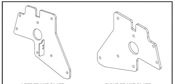 Frame Fix Kit Diagram and Parts List for ZTH6126 (7226-7227)(539107904)(2002-09) Husqvarna Lawn Mower