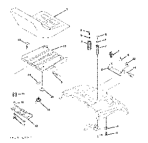 Seat Diagram and Parts List for CTH220TWIN (96061019003)(2008-11) Husqvarna Lawn Tractor