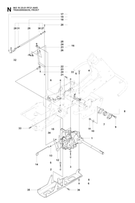 Part Location Diagram of 535482901 Husqvarna Transmission