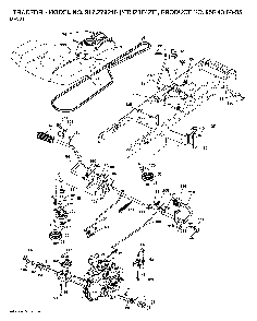 Drive Diagram and Parts List for YTH20F42T (917279240, 960430005)(2006-02) Husqvarna Lawn Tractor