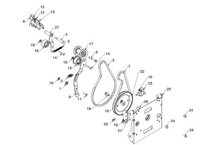 Chassis, Engine And Pulleys 2 Diagram and Parts List for ST224 (97046850100)(2020-05) Husqvarna Snow Blower