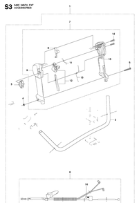 Accessories 2 Diagram and Parts List for 343F  Husqvarna Brush Cutter