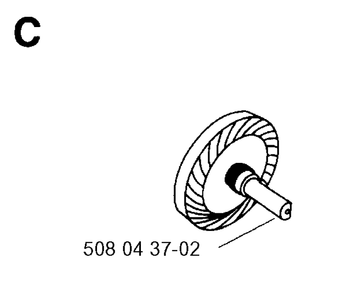 Clutch Diagram and Parts List for 16 19954000001-19991400000 Husqvarna Chainsaw