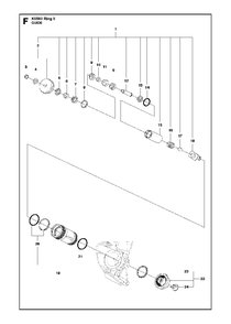 Guide Diagram and Parts List for K6500RINGII 2016-12 Husqvarna Circular Saw
