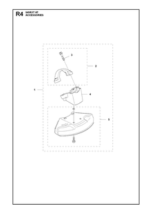 Accessories 2 Diagram and Parts List for 545RXTAT  Husqvarna Brush Cutter