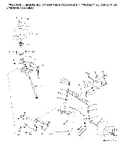 Steering Diagram and Parts List for CTH180TWIN (96061018701)(2007-05) Husqvarna Lawn Tractor