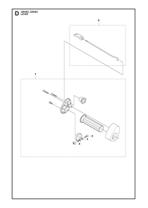 Lever Diagram and Parts List for 325HE3 (966787601)(20150100001-current) Husqvarna Hedge Trimmer