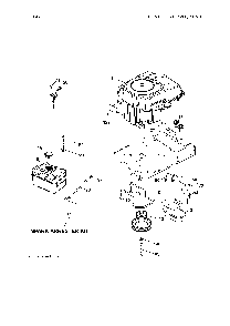 Engine Diagram and Parts List for LT1597-96041039300  Husqvarna Lawn Tractor