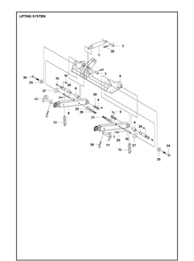 Part Location Diagram of 597709901 Husqvarna SHAFT ASSEMBLY LIFTING SYSTEM-