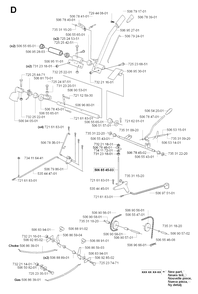Controls Diagram and Parts List for R18PRO (953521901)(2007-03) Husqvarna Lawn Tractor