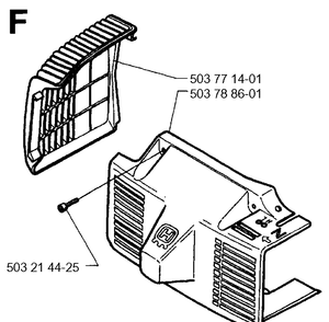 Cover Diagram and Parts List for 225H75 19960500001-19970500000 Husqvarna Hedge Trimmer