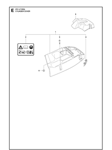 Cylinder Cover 8 Diagram and Parts List for 372XP XPG Husqvarna Chainsaw