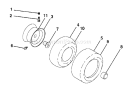 Part Location Diagram of 532106732 Husqvarna Rim Assembly, Front